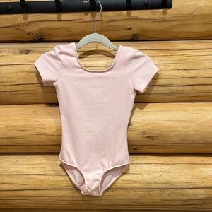 Bloch Light Pink Short Sleeve Bodysuit